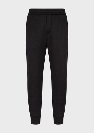 emporio Armani quilted jogger pants